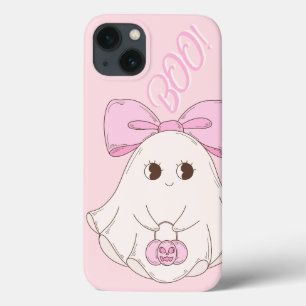 Pink Coquette Ghost  iPhone 13 Case