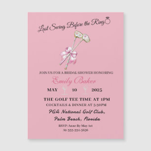 Pink Coquette Golf Last Swing Before The Ring