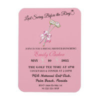 Pink Coquette Golf "Last Swing Before The Ring"