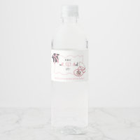Pink Coquette Graduation Nurse Water Bottle Label