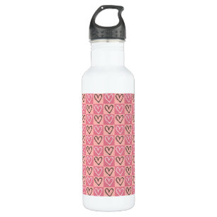 Pink Coquette Herats 710 Ml Water Bottle