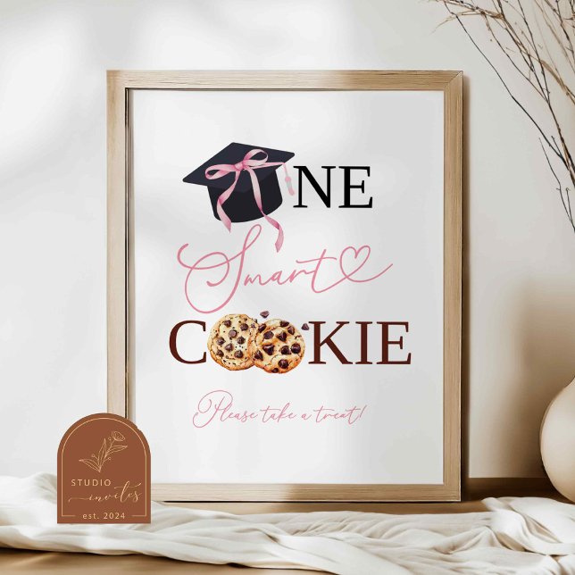 Pink Coquette One Smart Cookie Sign (Creator Uploaded)