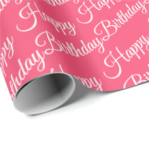 Pink Coral Birthday Paper