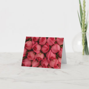 Pink Coral Rose Note Cards