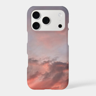 Pink Coral Sunset Clouds iPhone Case