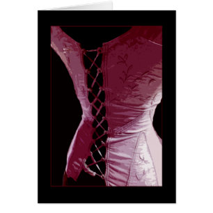 Pink Corset - Card (Customise)