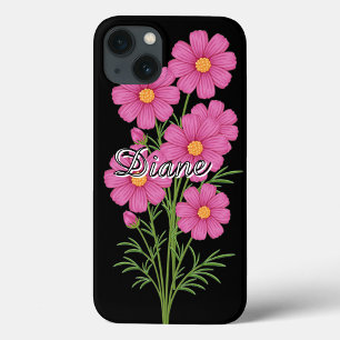 Pink Cosmo Flowers  iPhone 13 Case