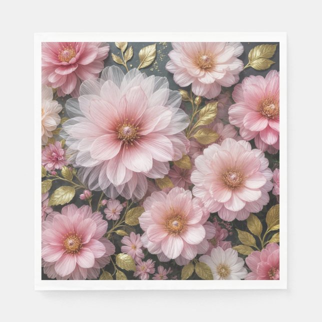 Pink Cosmos Collection Napkin (Front)