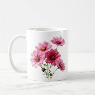 Pink Cosmos Flowers-23456 Coffee Mug