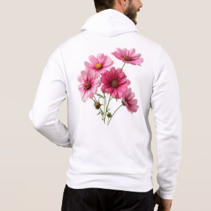 Pink Cosmos Flowers-23456 Hoodie
