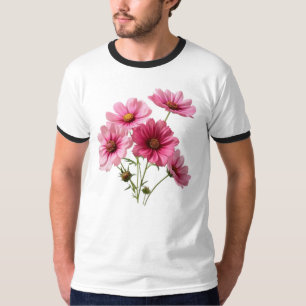 Pink Cosmos Flowers-23456 T-Shirt