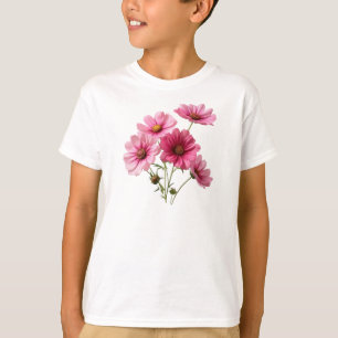 Pink Cosmos Flowers-23456 T-Shirt