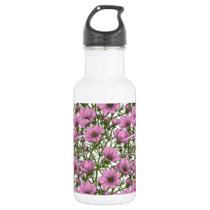 Pink Cosmos flowers 532 Ml Water Bottle