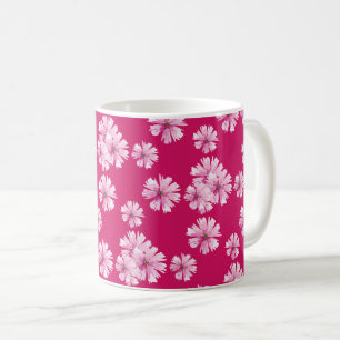 pink Cottage Floral Coffee Mug