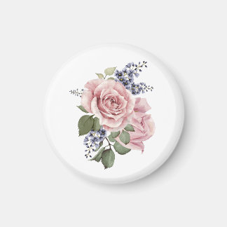 Pink Country Rose Magnet