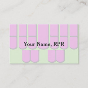Pink Court Reporting Machine Keys Business Card