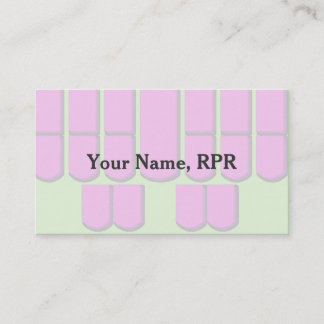 Pink Court Reporting Machine Keys Business Card