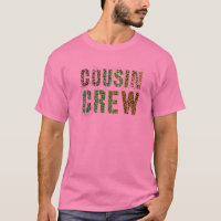 Pink COUSIN CREW Leopard Print Funny Grammy Pawpaw