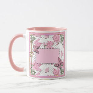 Pink cover mug
