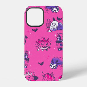 pink covid germs halloween creepy iPhone 12 case