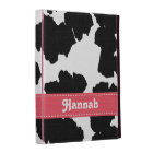 Pink Cow Print iPad Folio Case Cover