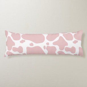 Pink Cow Print Pattern For Cow Lovers Body Cushion