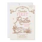 Pink Cow Vintage Desert First Rodeo 1st Birthday 