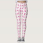 Pink Cowboy Boots, Fun Cowgirl Leggings<br><div class="desc">The perfect leggings for the cowgirl in your life. Design features pink cowboy boots and stars set against a white background.  Perfect for a rodeo,  horse event,  working out or everyday fun wear.</div>