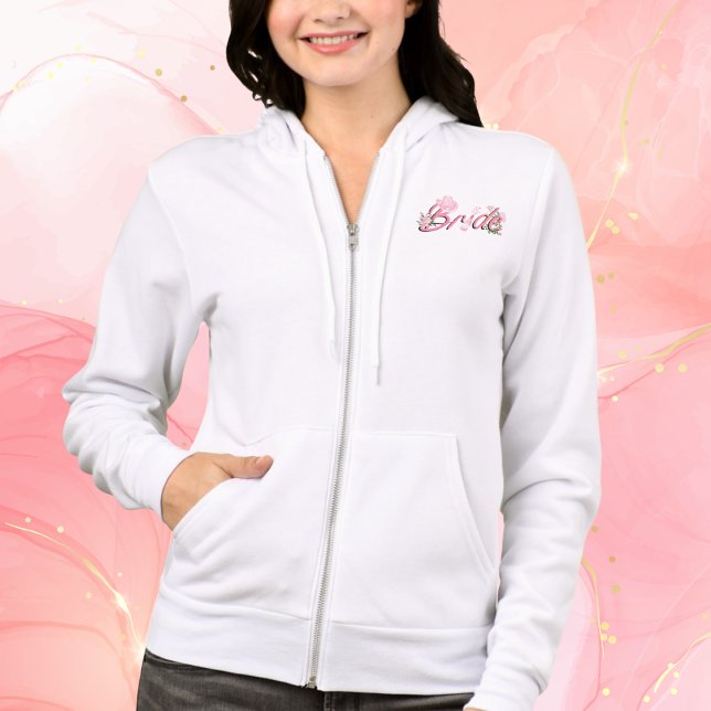 Pink Cowboy Hat With Flowers Bride  Hoodie (Creator Uploaded)