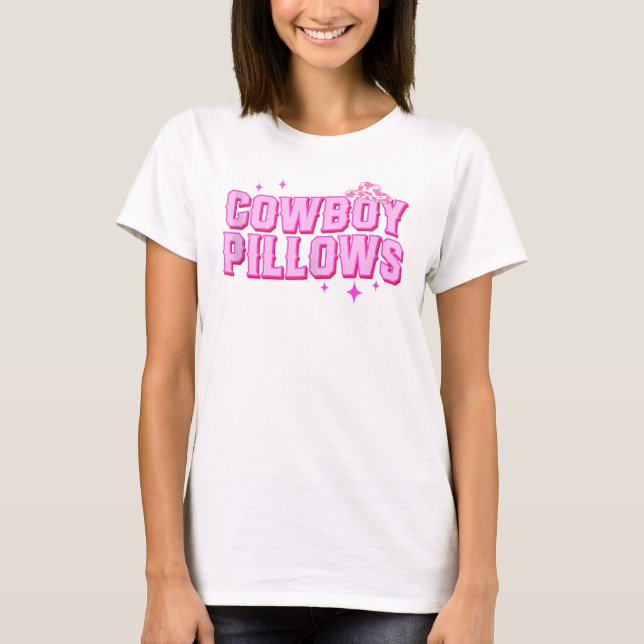 Pink Cowboy Pillows T-Shirt (Front)