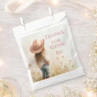 Pink Cowgirl Birthday | Farm Theme 1st  Favour Bags
