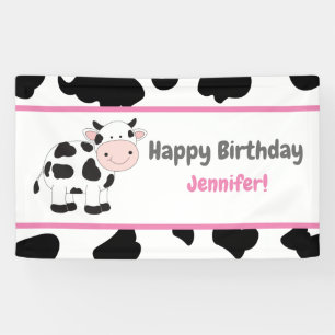 Pink Cowgirl Birthday Party Banners
