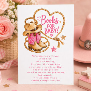 Pink Cowgirl Books for Baby Card