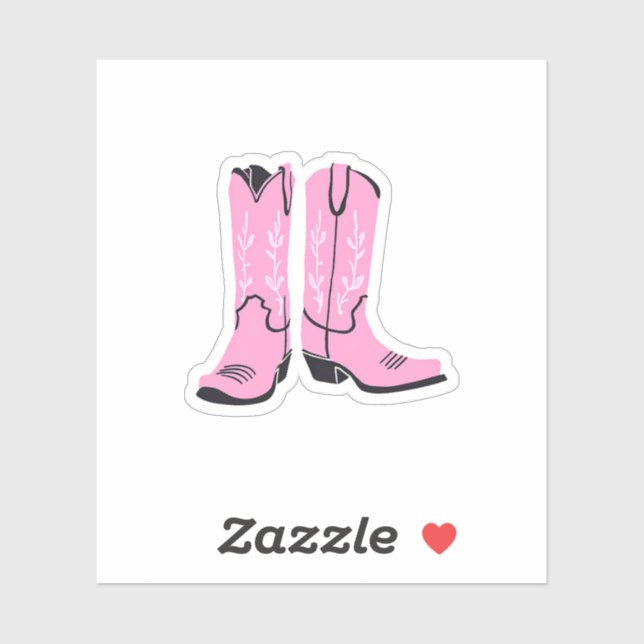 Pink Cowgirl Boots (Sheet)