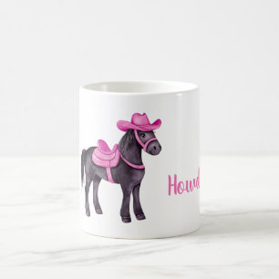 Pink Cowgirl Howdy Horse Coffee Mug