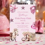 Pink Cowgirl Pony Party Celebration Birthday Invitation<br><div class="desc">Pink Cowgirl Pony Party Celebration Birthday Invitation , 
Pony Party Birthday Invite, 
Birthday Invitation Pony.
Birthday Party Invite Horse.
Rodeo Cowgirl Celebration.</div>