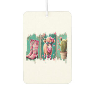 Pink Cowgirl Valentine Png, Heart Png Car Air Freshener