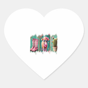 Pink Cowgirl Valentine Png, Heart Png Heart Sticker
