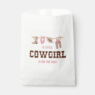 Pink Cowgirl Western Baby Shower Favour Bags