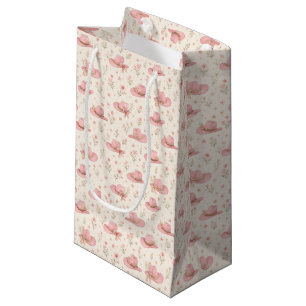 Pink Cowgirl Western Birthday Baby Bridal Shower Small Gift Bag