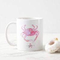 Pink Crab Beach Wood Design