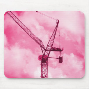 Pink Crane Mouse Mat