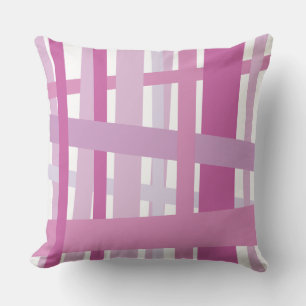 PINK CRAZY LINES DESIGN Retro Throw Pillow