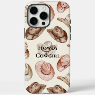 Pink Cream Cowgirl Hats iPhone 16 Pro Max Case