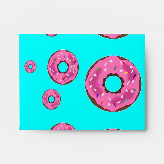 Pink cream donuts envelope (Front)
