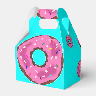 Pink cream donuts favour box