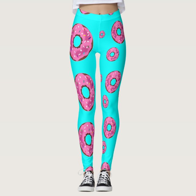 Pink cream donuts leggings (Front)