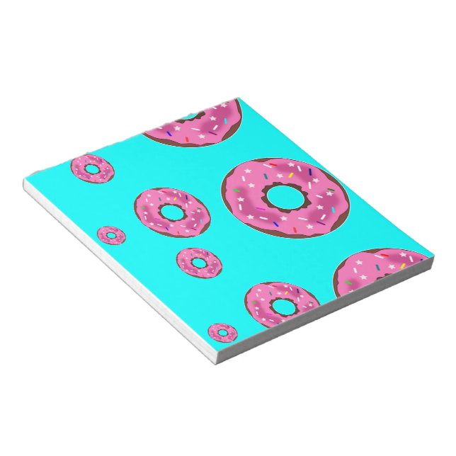 Pink cream donuts notepad (Angled)