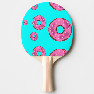 Pink cream donuts ping pong paddle