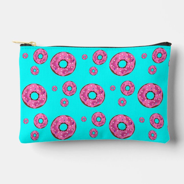 Pink cream doughnuts accessory pouch (Front)